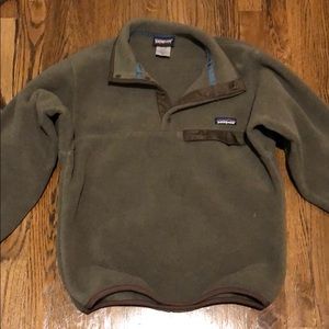 Patagonia Vintage Green/ Brown XS Synchilla Fleece